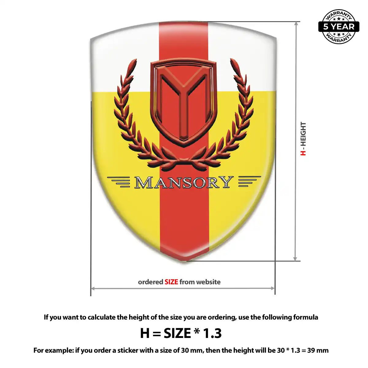 Mansory Logo Badge Signature Grade
