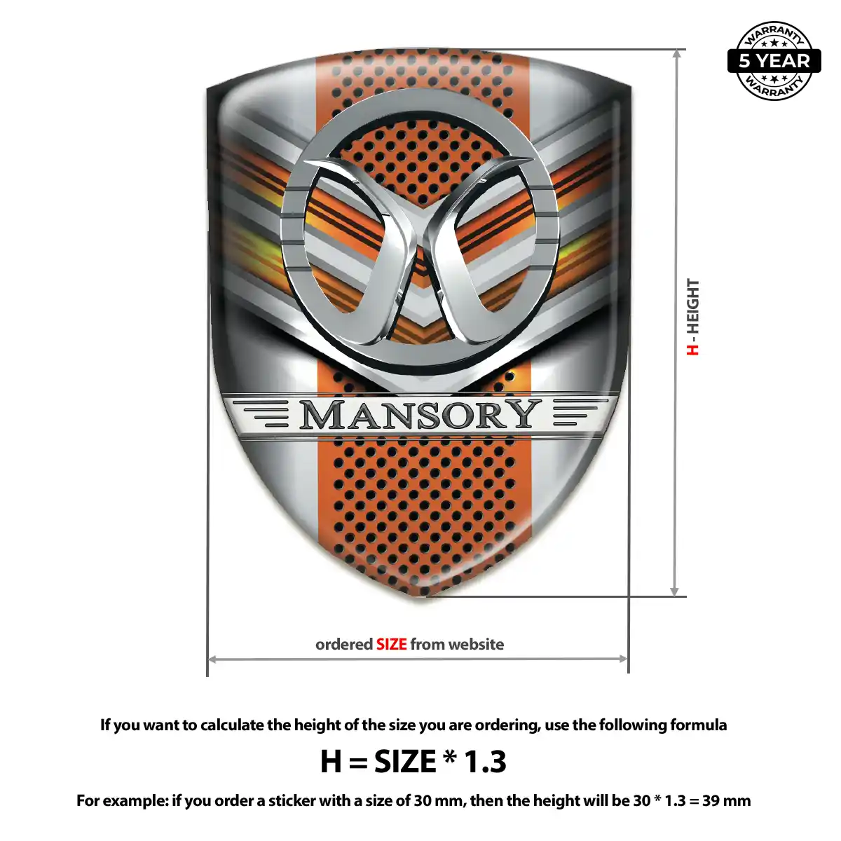 Mansory Logo Badge Sleek Style