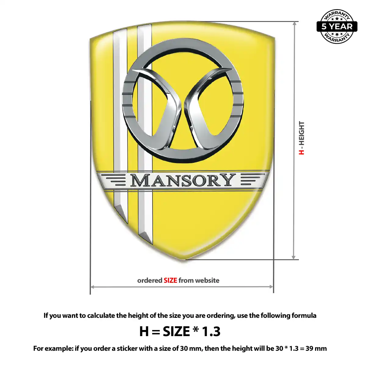 Mansory Logo Badge Superior Craft