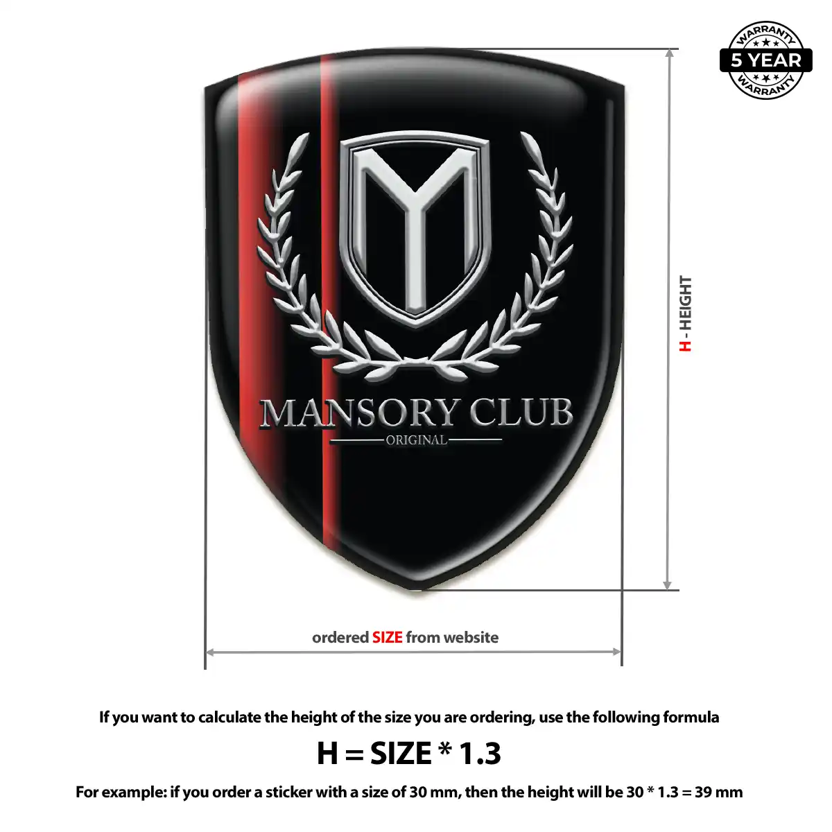 Mansory Logo Emblem Deluxe Edition