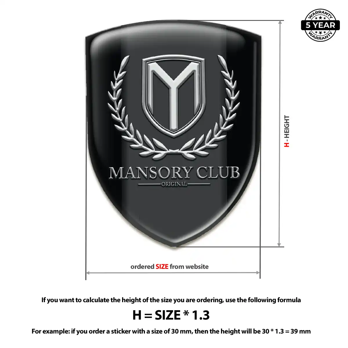 Mansory Logo Emblem Elite Edition