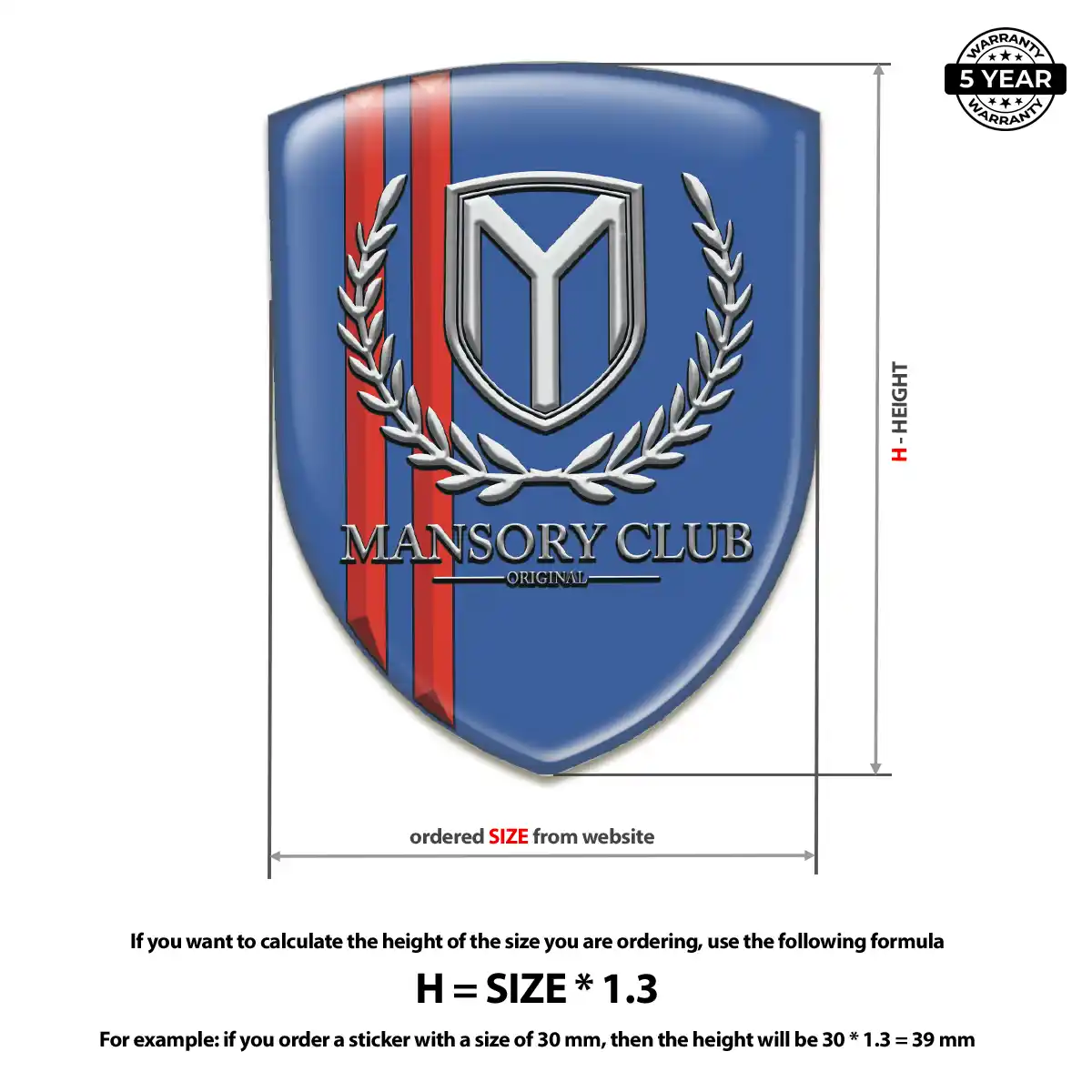 Mansory Logo Emblem Elite Finish