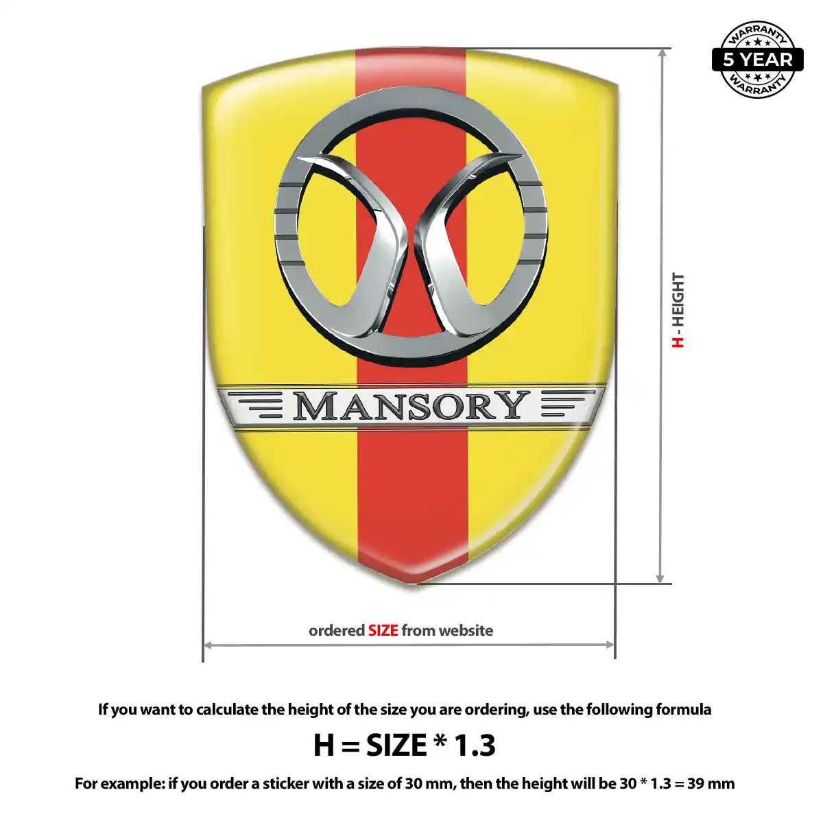 Mansory Logo Emblem Exclusive Series