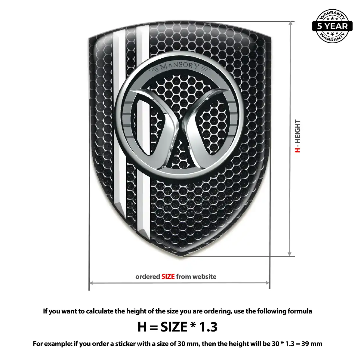 Mansory Logo Emblem Interior Luxe
