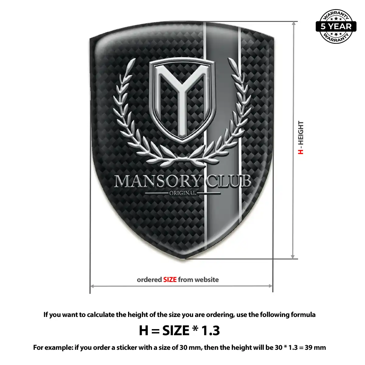 Mansory Logo Emblem Noble Edition