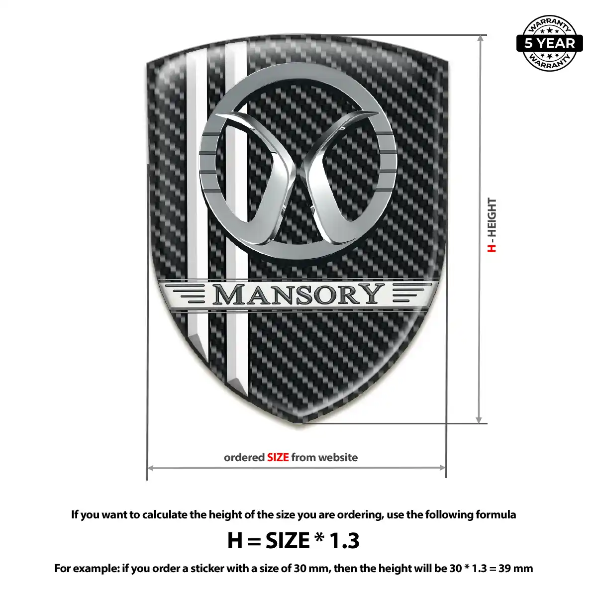 Mansory Logo Emblem Opulent Line