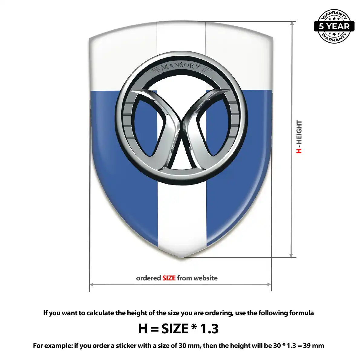 Mansory Logo Emblem Signature Grade