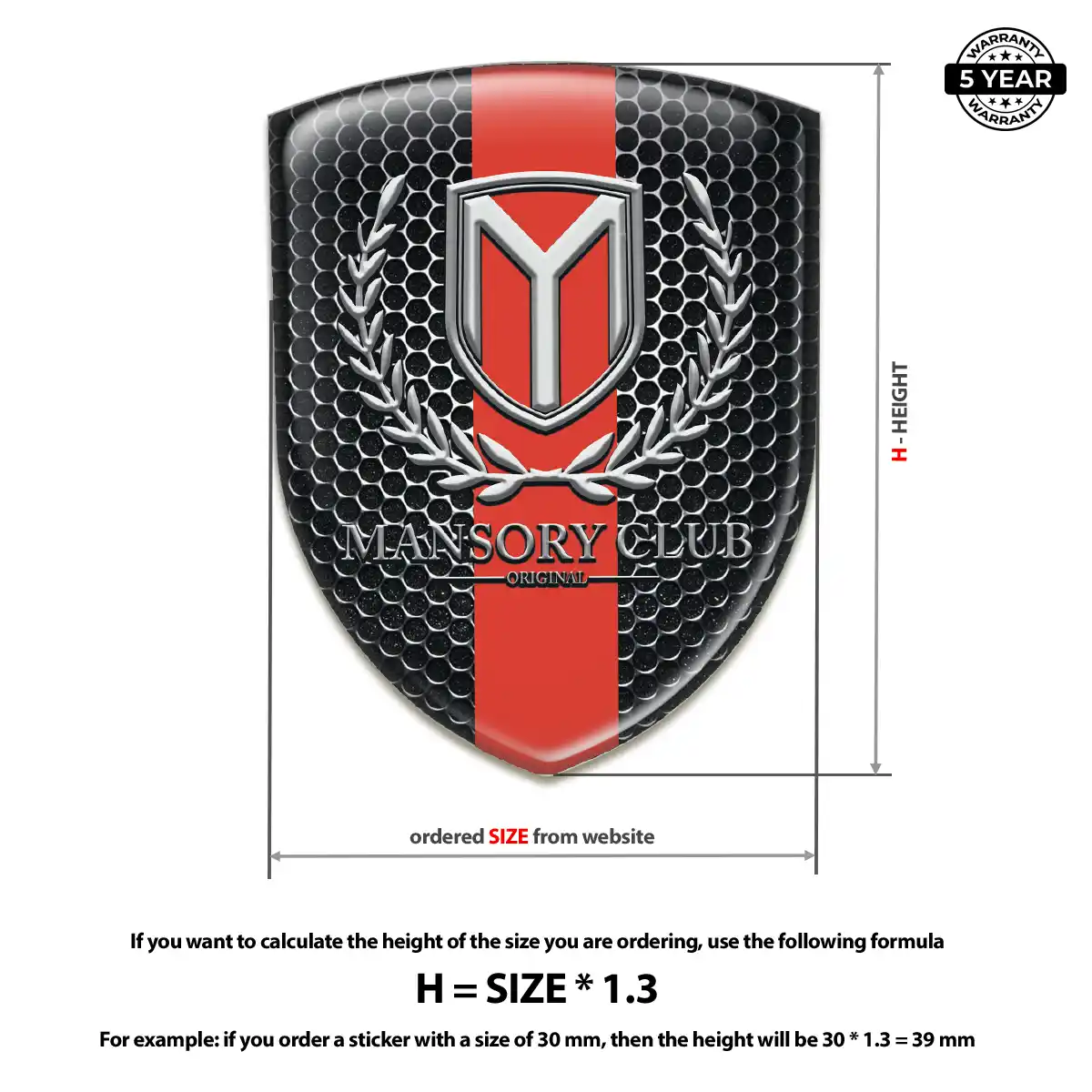 Mansory Logo Emblem Superior Craft