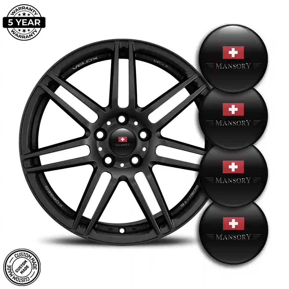 Mansory Logo Silicone Emblem Sleek Style