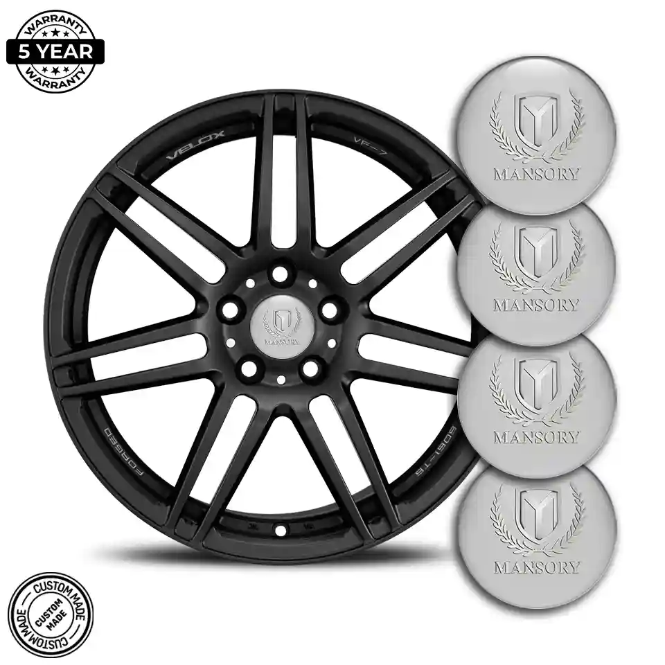 Mansory Logo Silicone Sticker Self-Adhesive Sleek Style