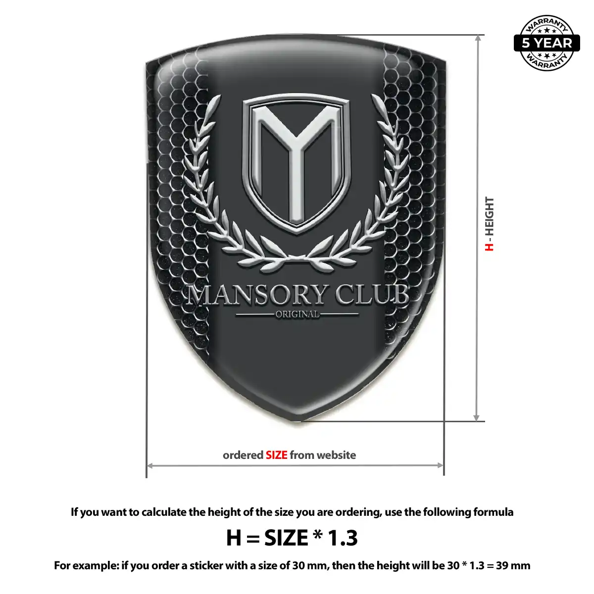 Mansory Logo Sticker Deluxe Edition