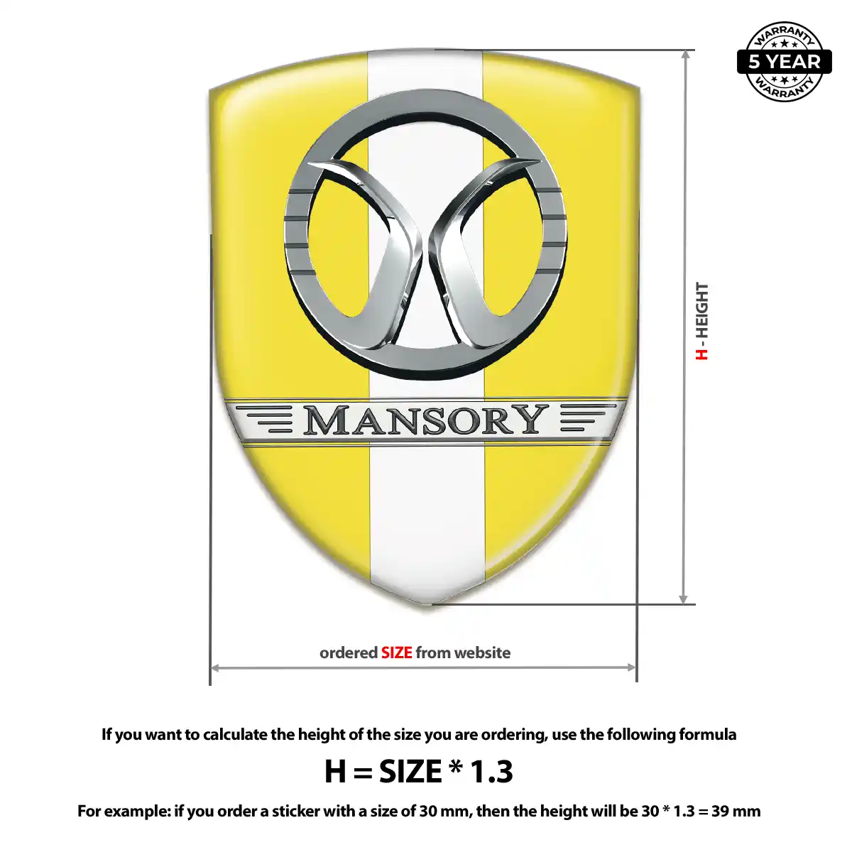 Mansory Logo Sticker Elite Edition