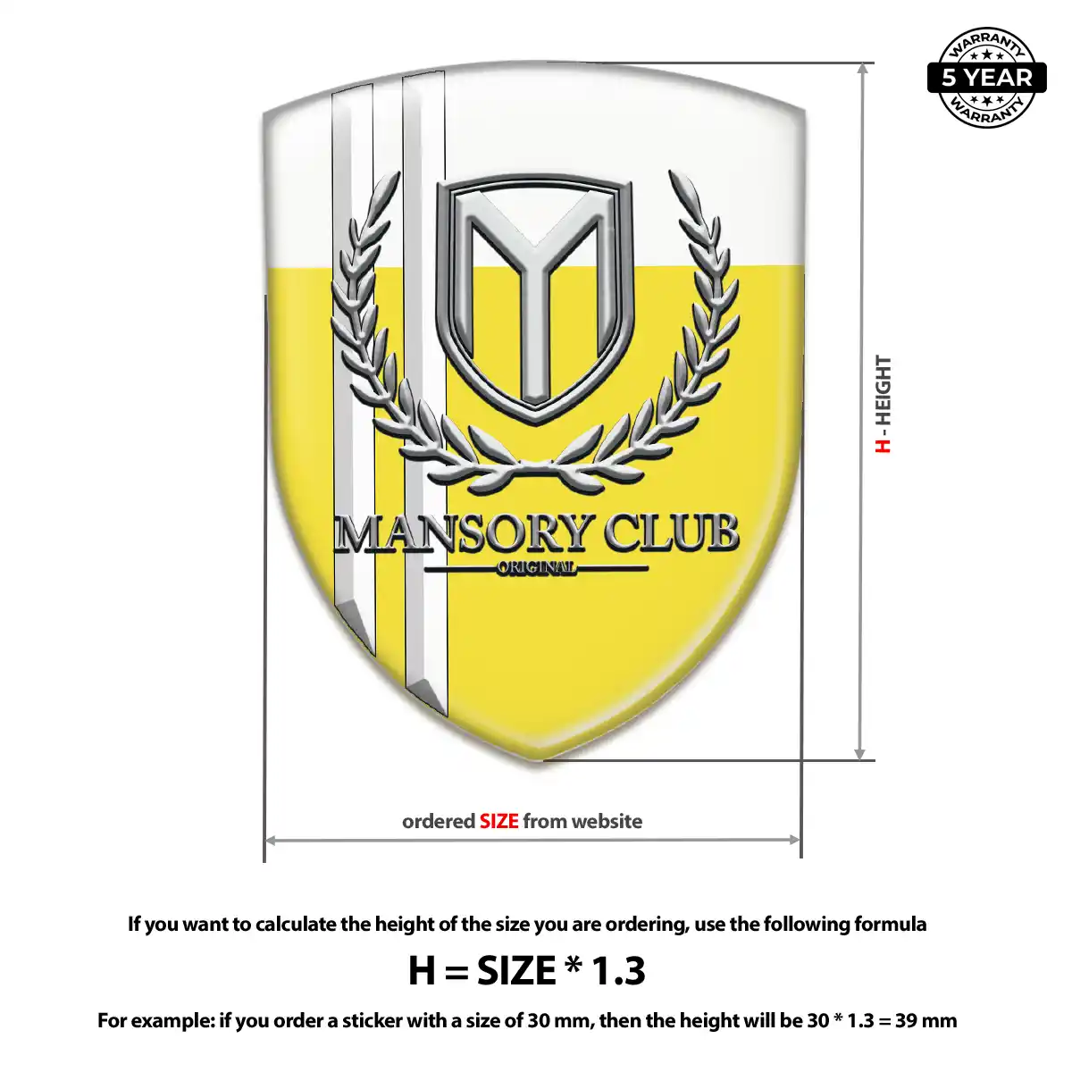 Mansory Logo Sticker Exclusive Series