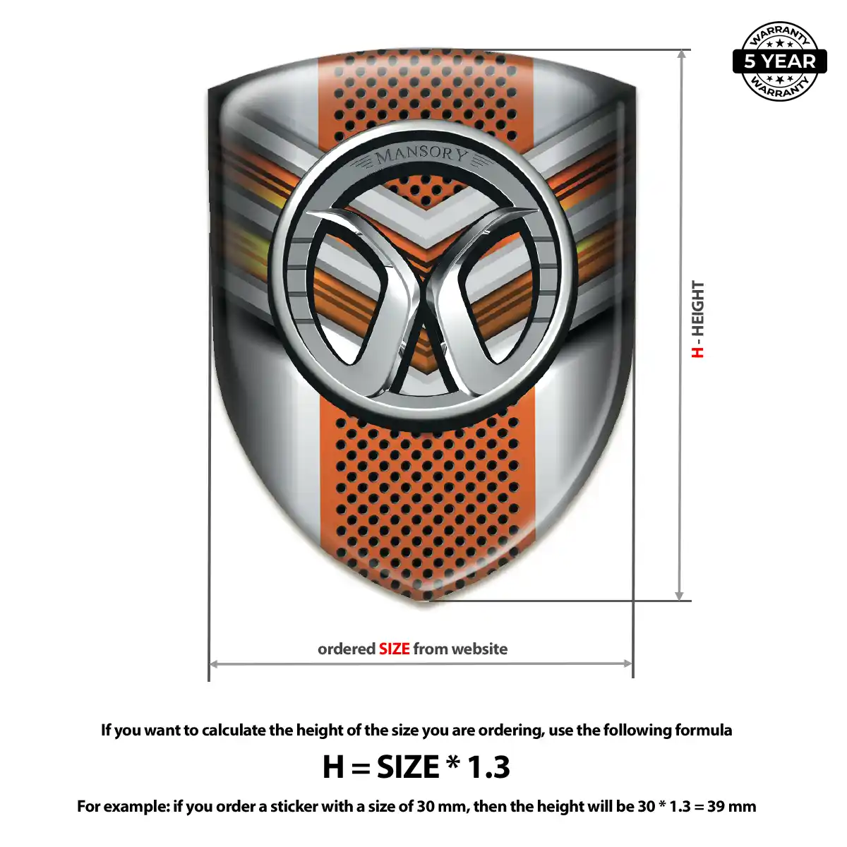 Mansory Logo Sticker Opulent Line