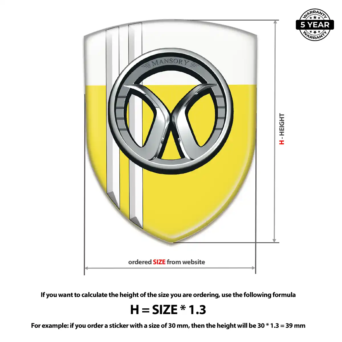 Mansory Logo Sticker Refined Design
