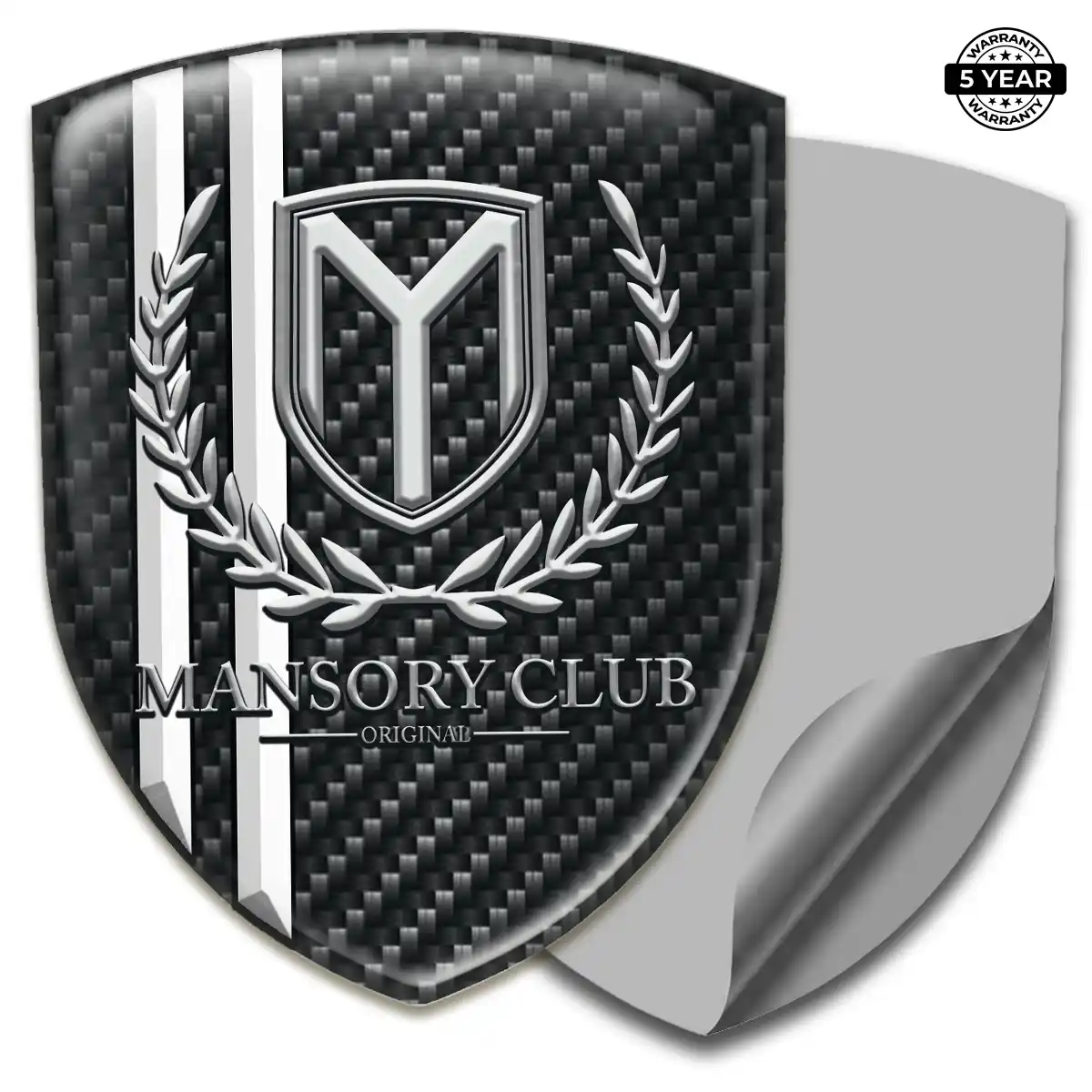 Mansory Polyurethane Domed Sticker Interior Luxe