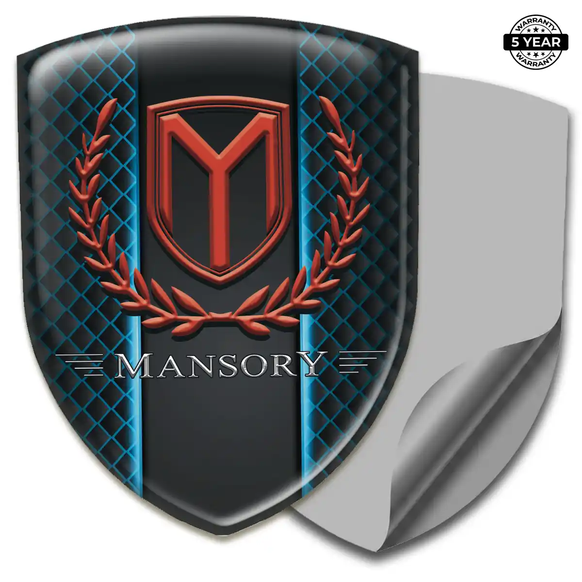 Mansory Polyurethane Domed Sticker Premium Dome