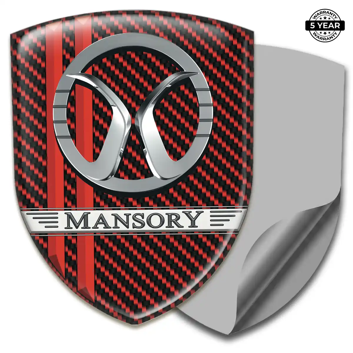 Mansory Polyurethane Domed Sticker Signature Grade