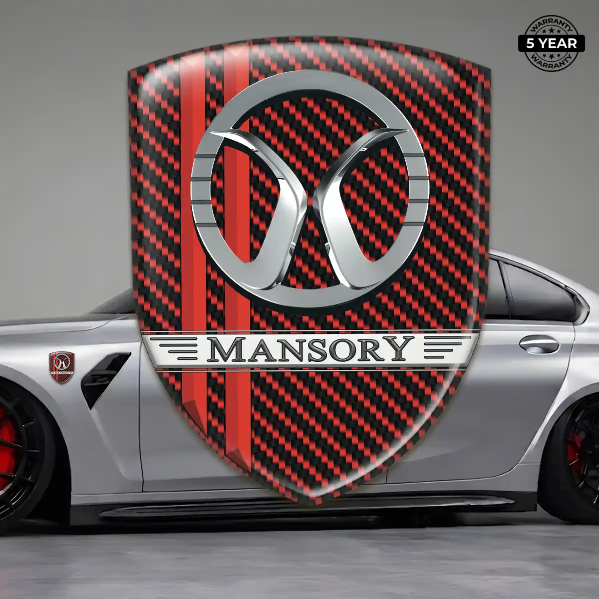Mansory Polyurethane Domed Sticker Signature Grade