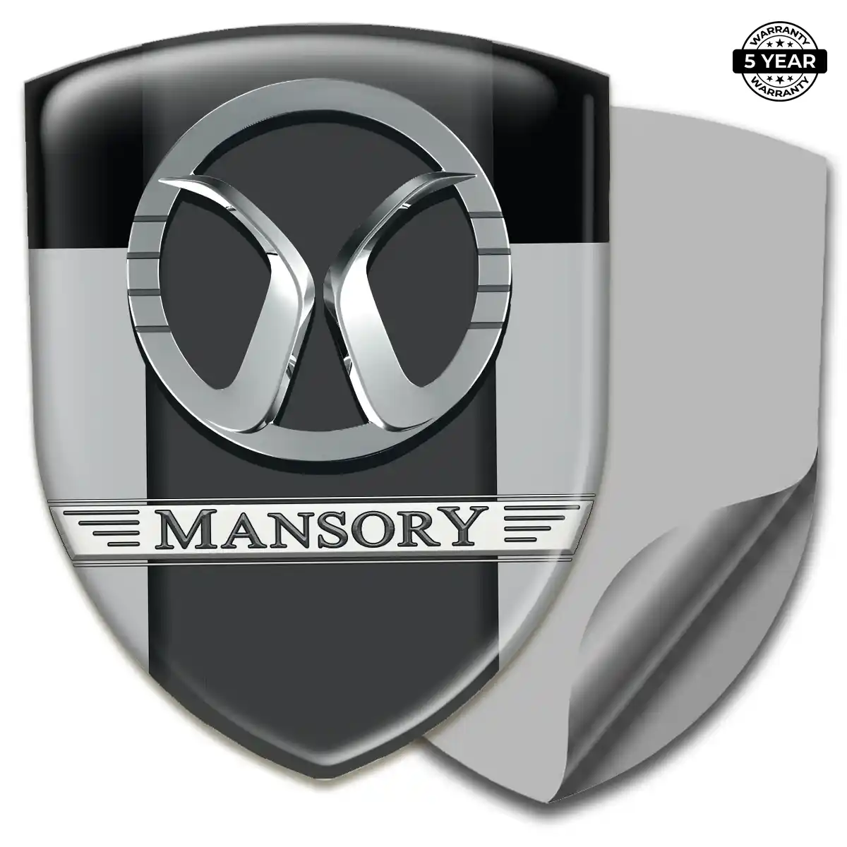 Mansory Polyurethane Domed Sticker Sleek Style