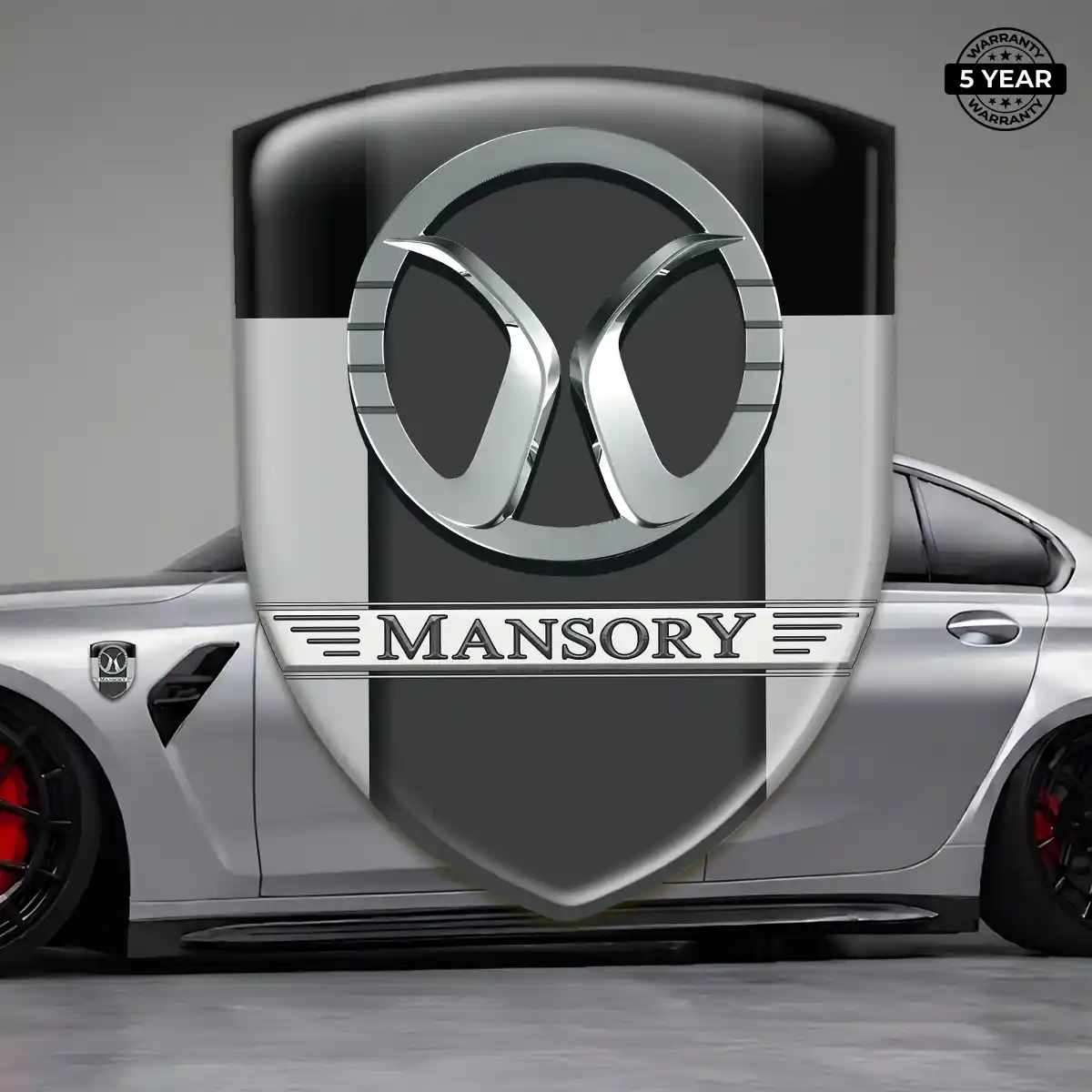 Mansory Polyurethane Domed Sticker Sleek Style
