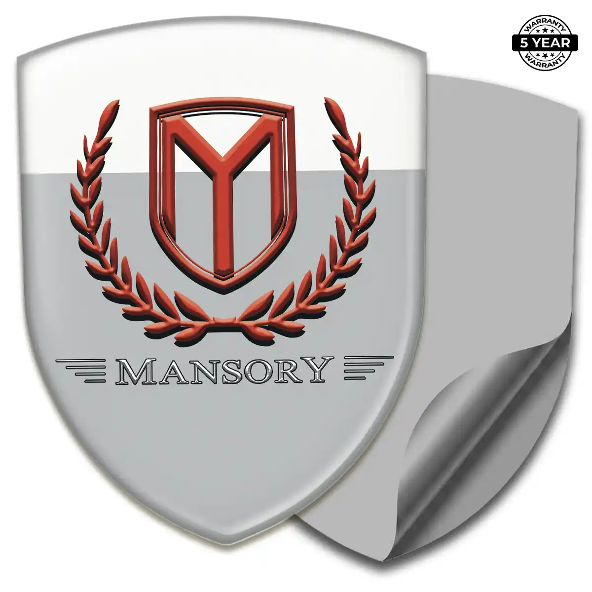 Mansory Resin Domed Sticker Sleek Style