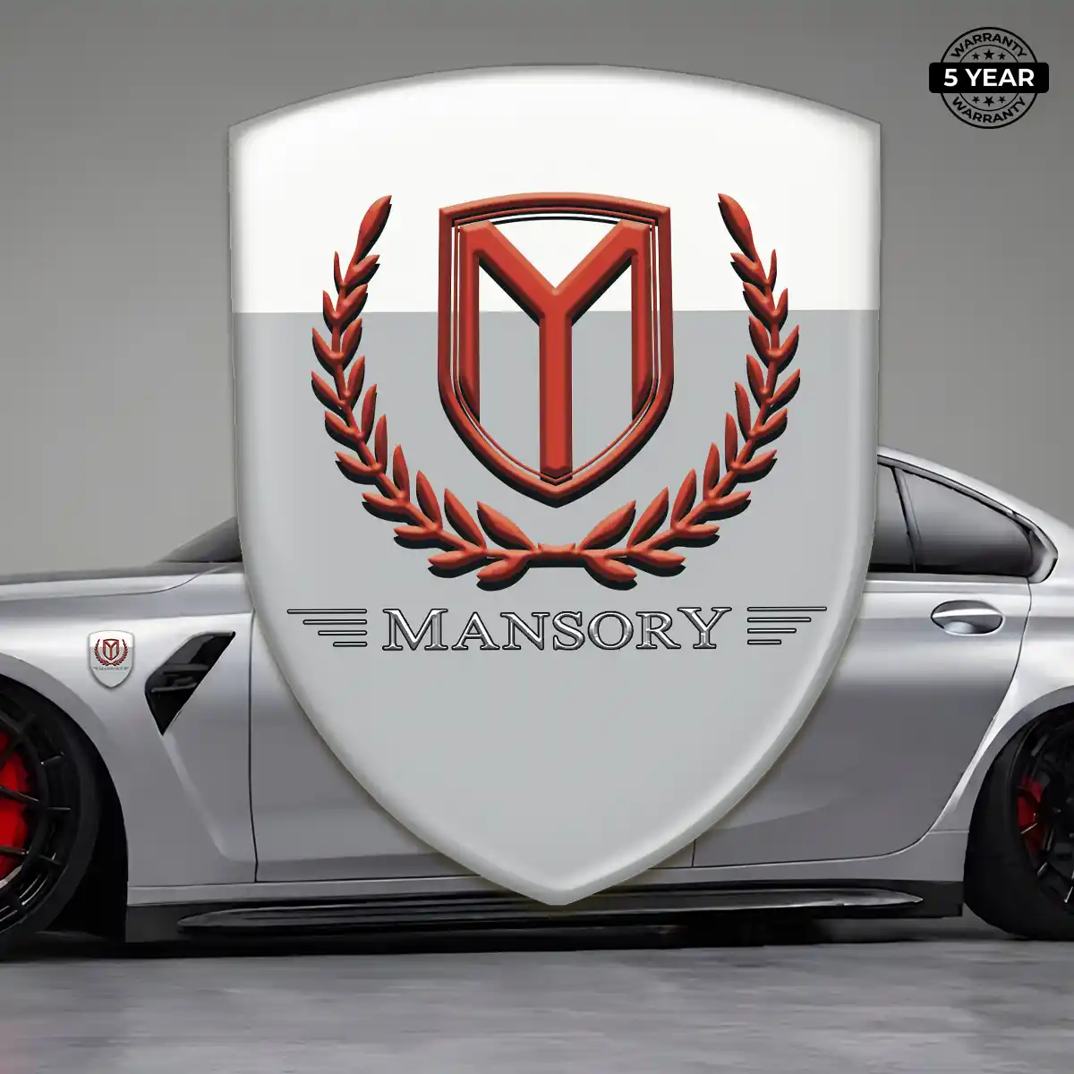 Mansory Resin Domed Sticker Sleek Style