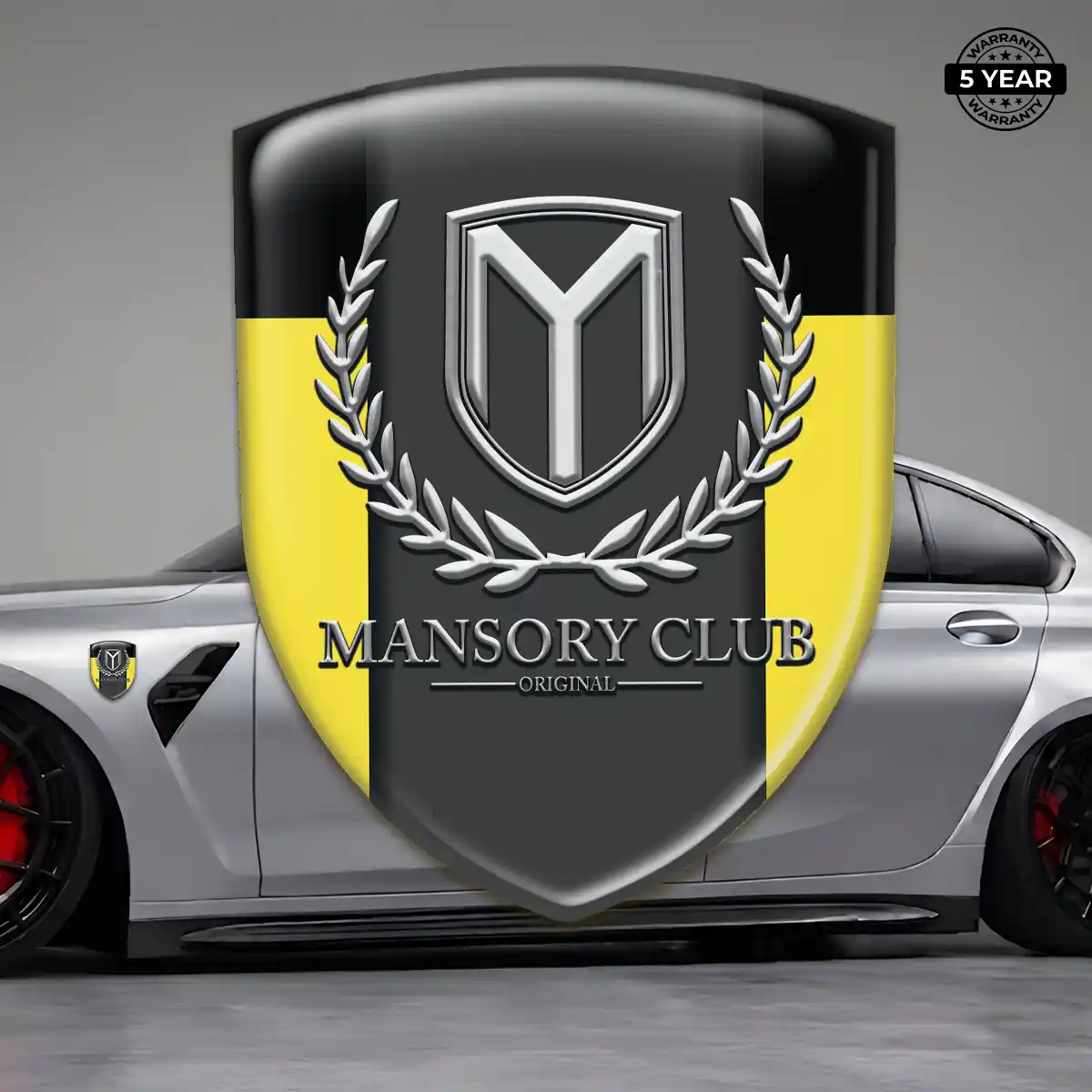 Mansory Resin Emblem Sticker Refined Design