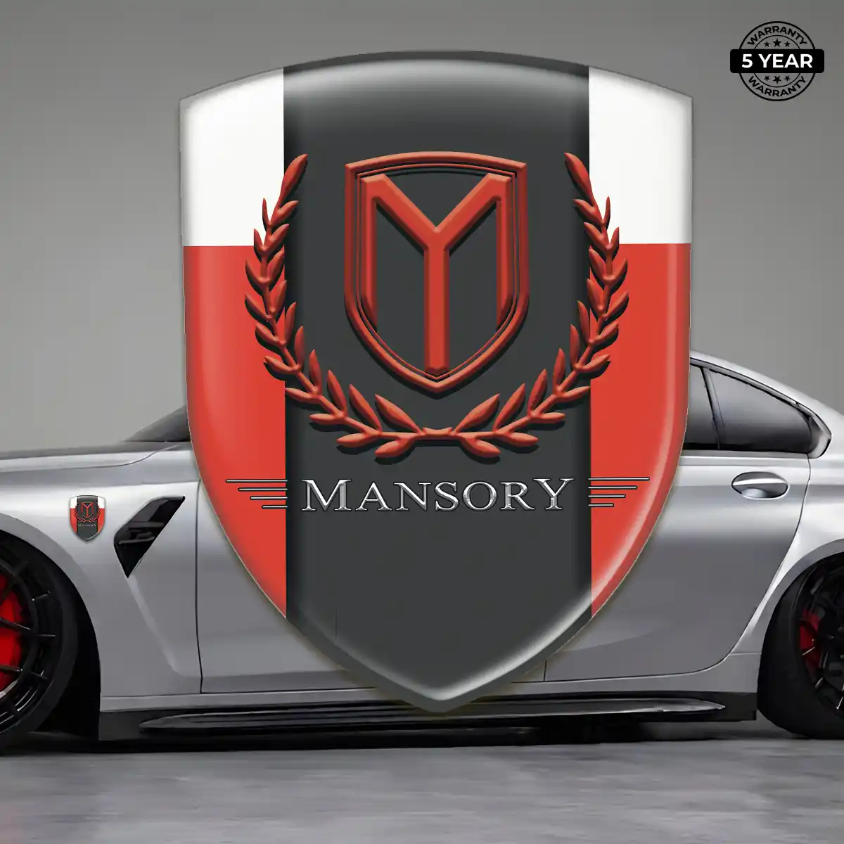 Mansory Self Adhesive Emblem Sticker Premium Dome