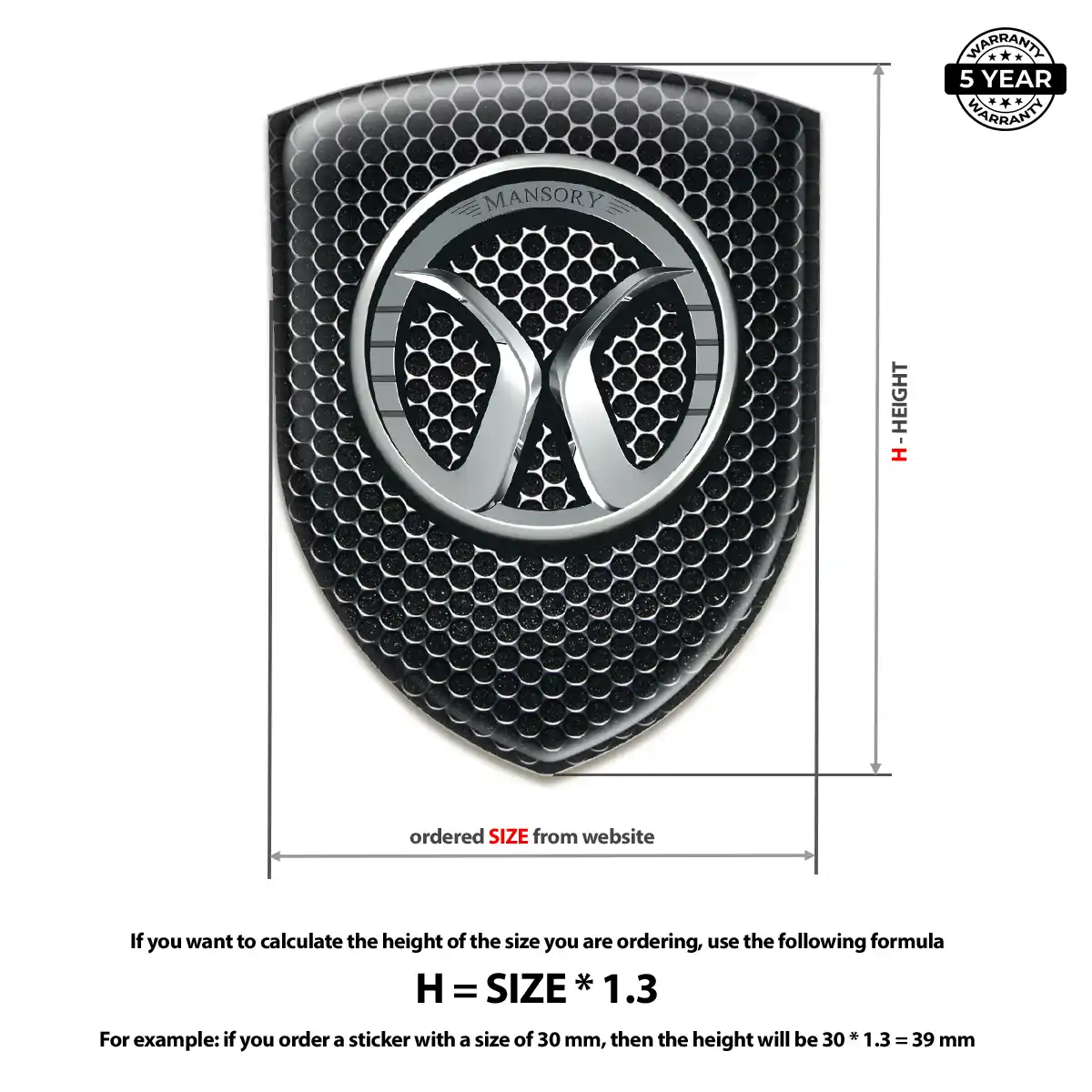 Mansory Silicone Badge Deluxe Edition