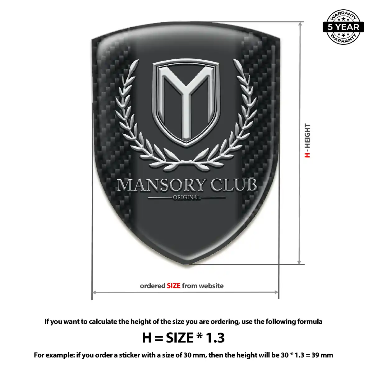 Mansory Silicone Badge Exclusive Series