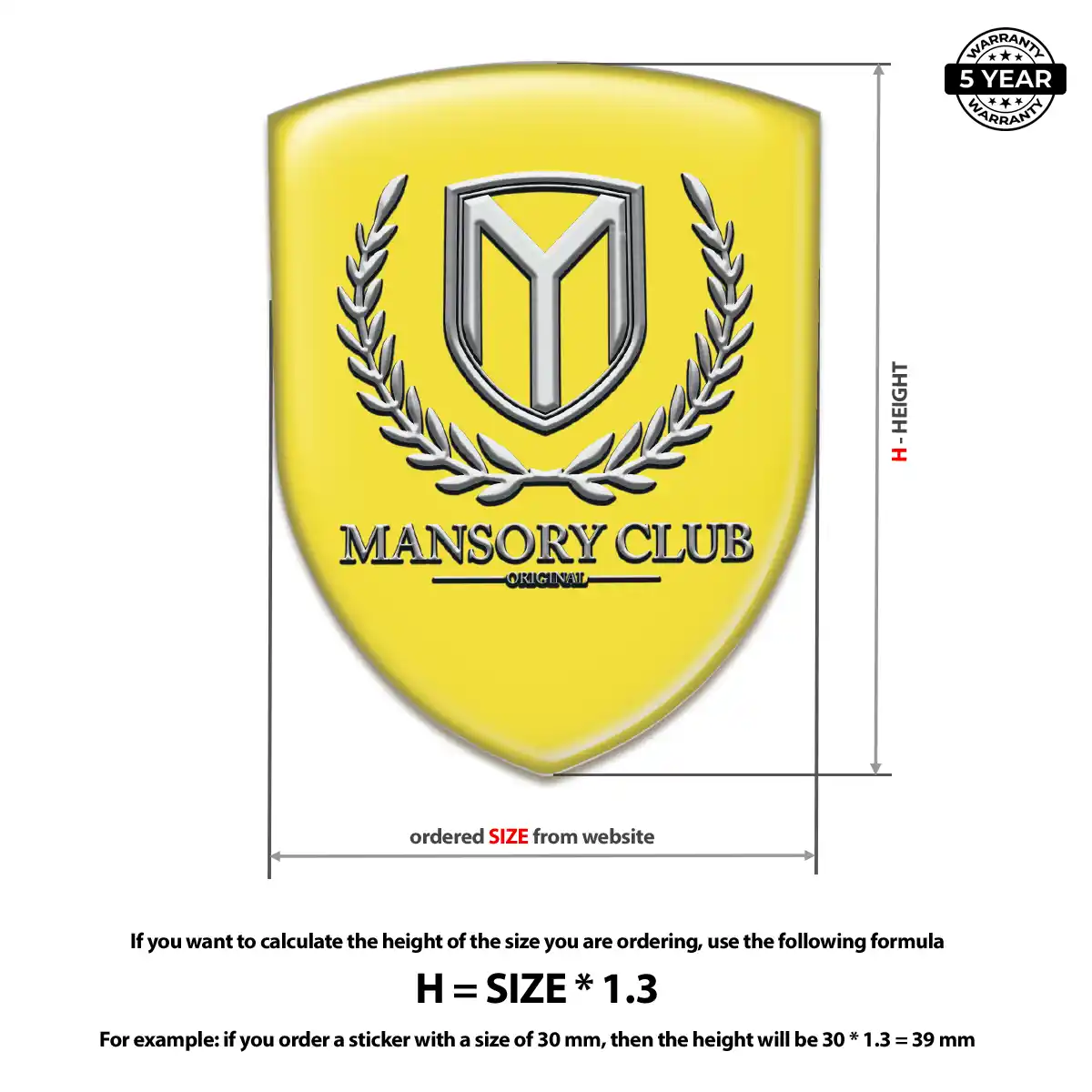Mansory Silicone Badge Signature Grade