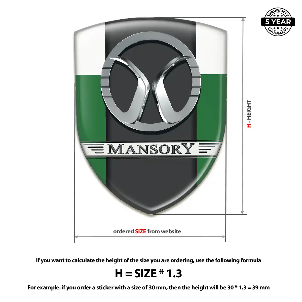 Mansory Silicone Badge Sleek Style