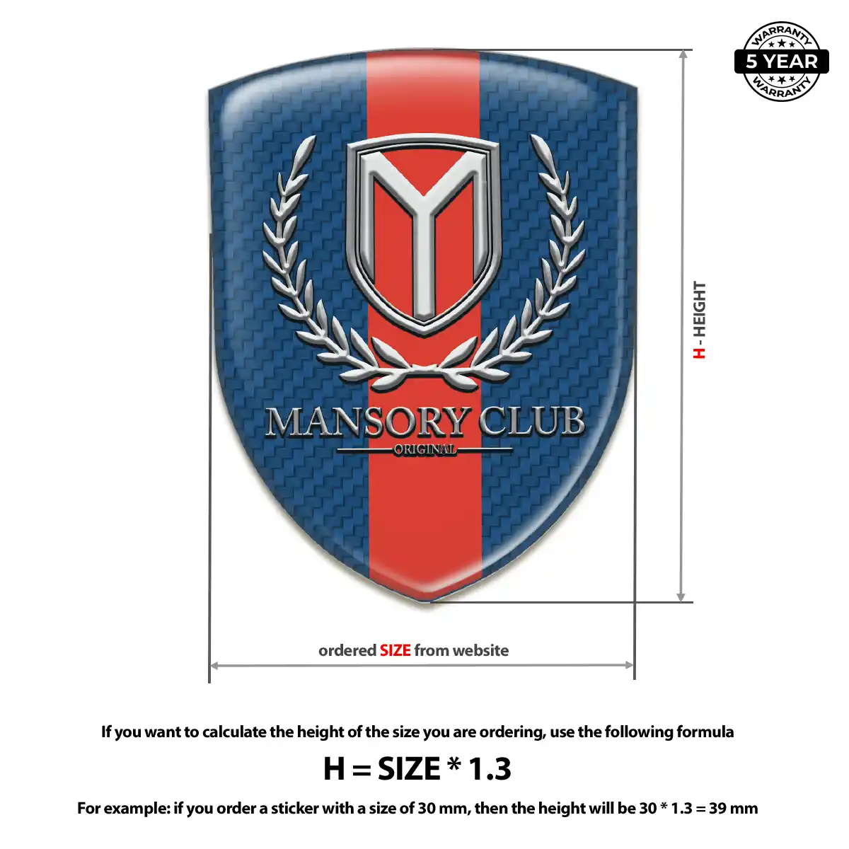 Mansory Silicone Emblem Deluxe Edition