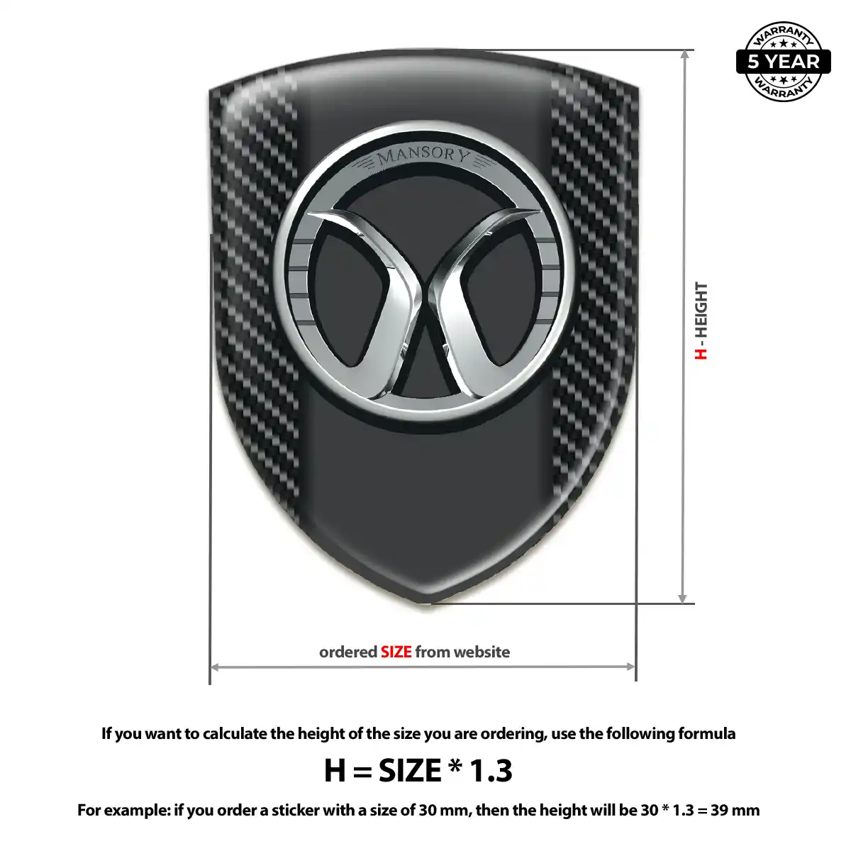 Mansory Silicone Emblem Exclusive Series