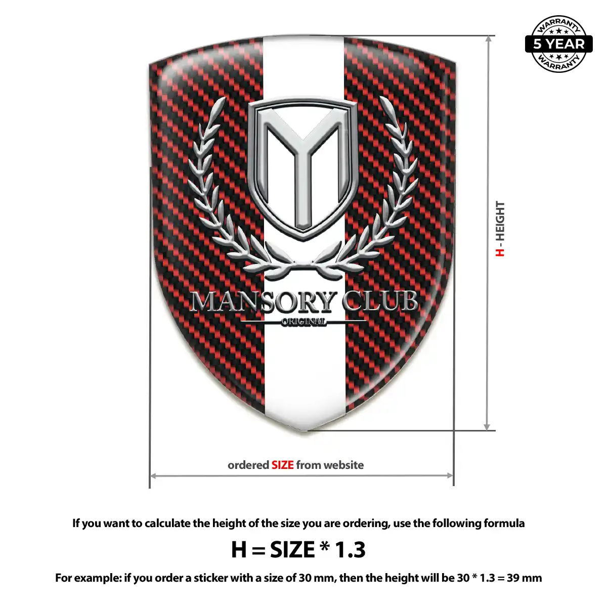 Mansory Silicone Emblem Opulent Line