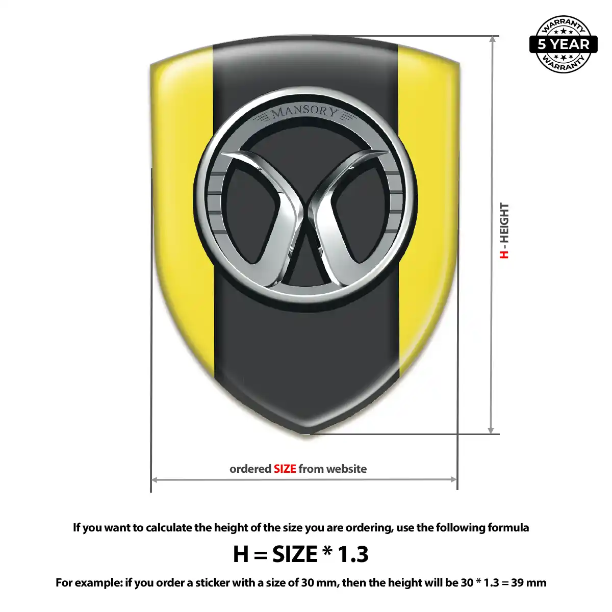 Mansory Silicone Emblem Superior Craft