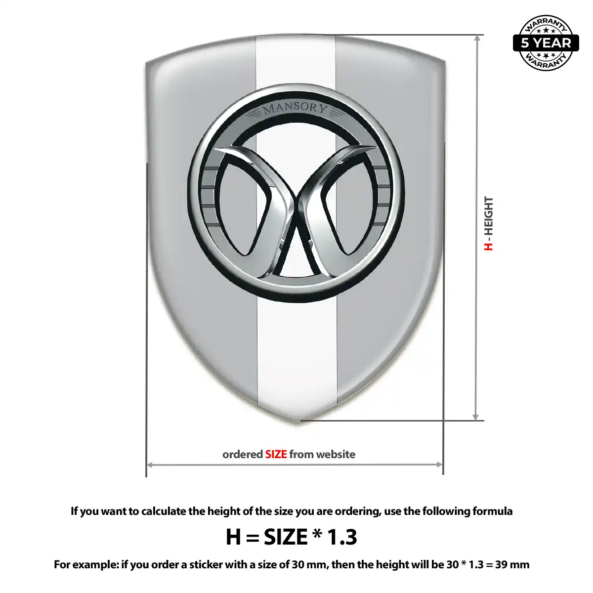 Mansory Silicone Sticker Deluxe Edition