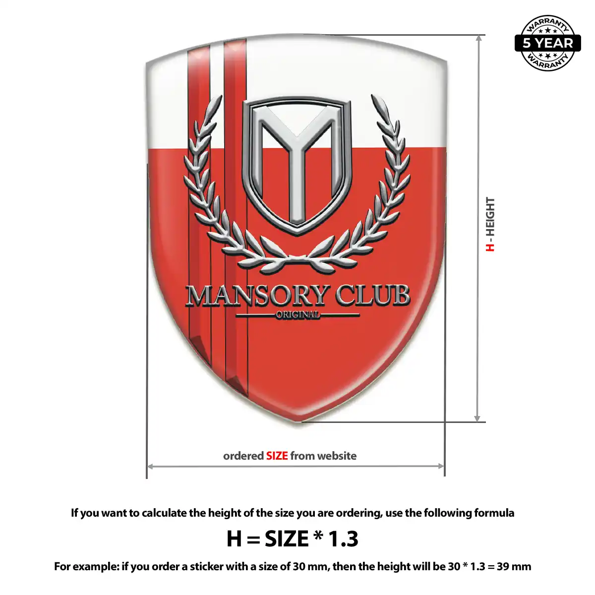 Mansory Silicone Sticker Elite Edition