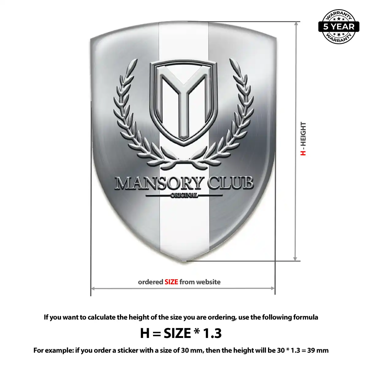 Mansory Silicone Sticker Exclusive Series