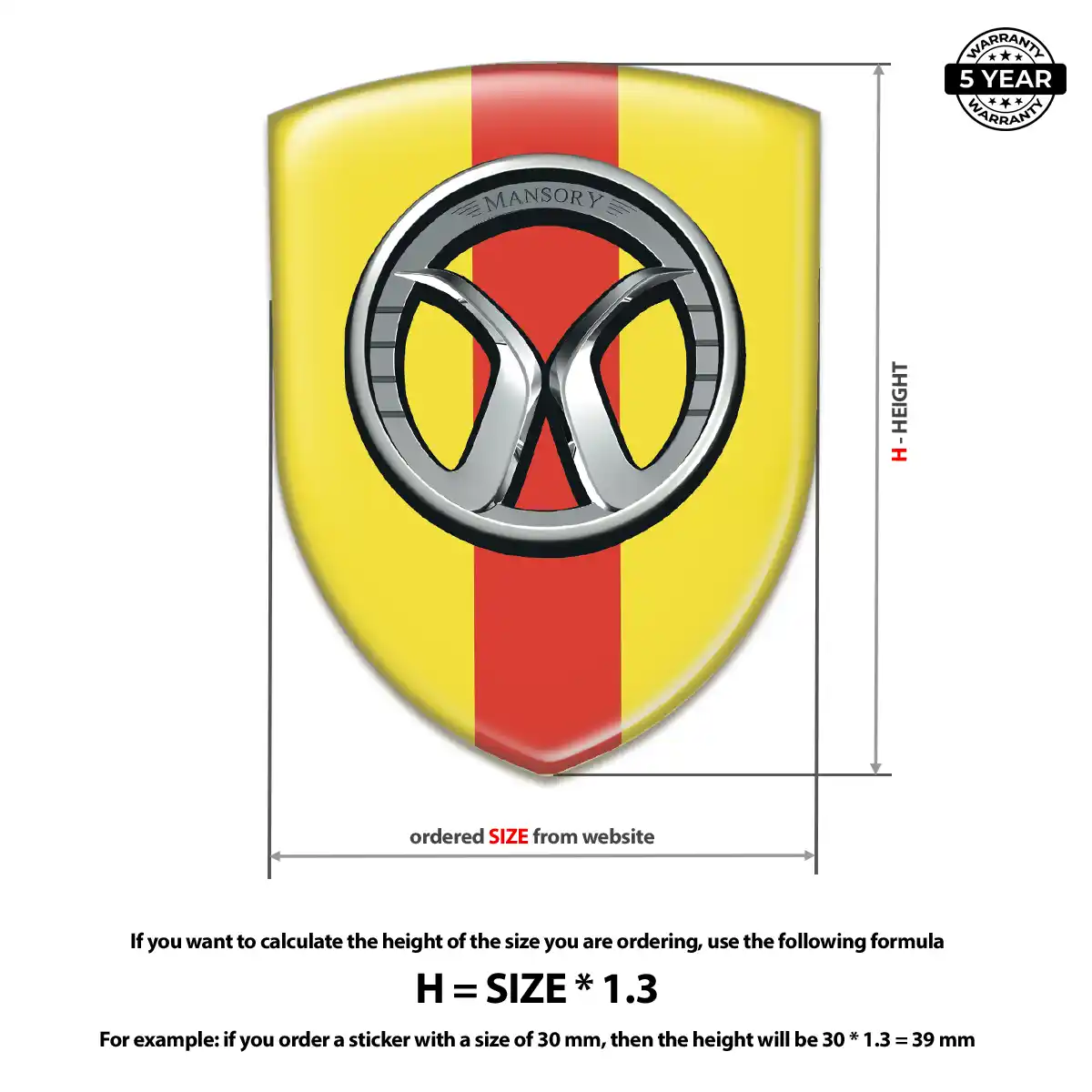 Mansory Silicone Sticker Noble Edition
