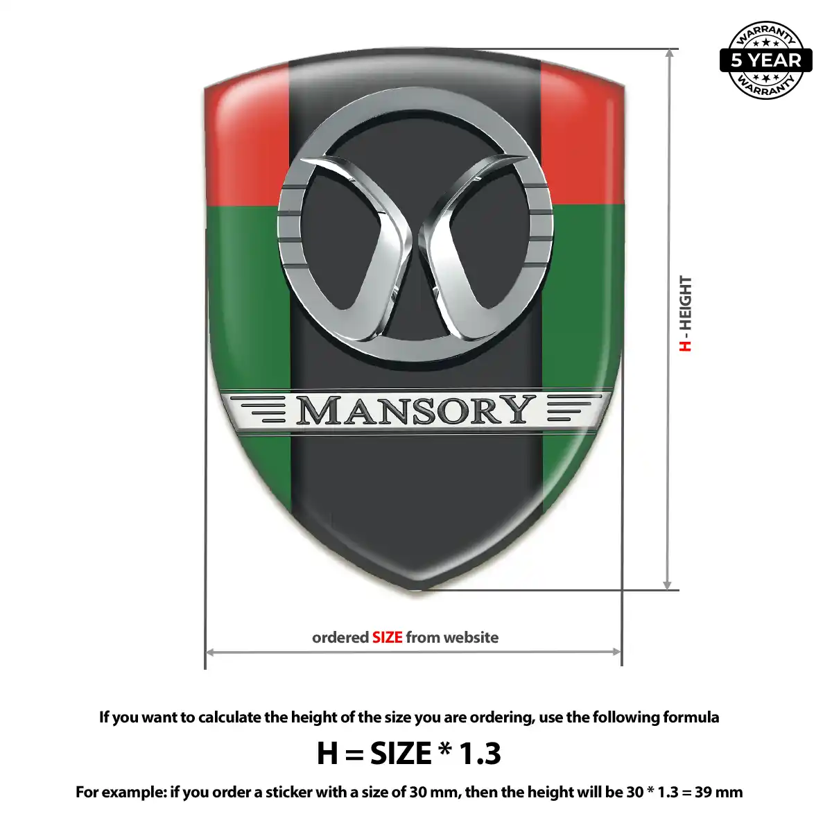 Mansory Sticker Resin Elite
