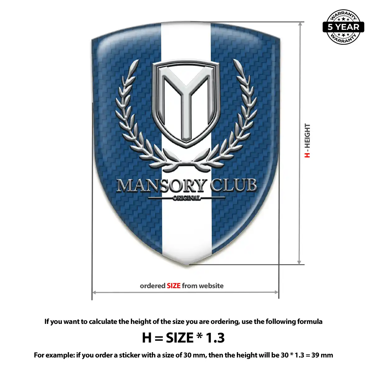 Mansory Sticker Signature Grade