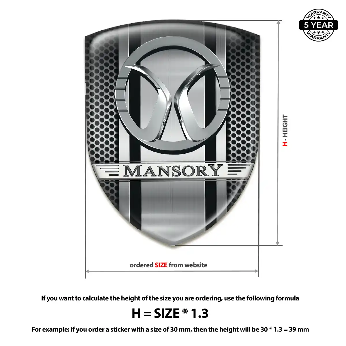 Mansory Sticker Superior Craft