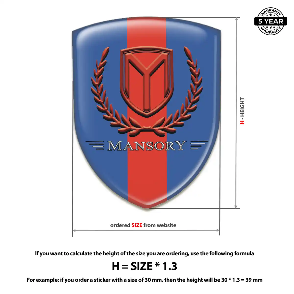 Mansory Vehicle Logo Sticker Superior Craft