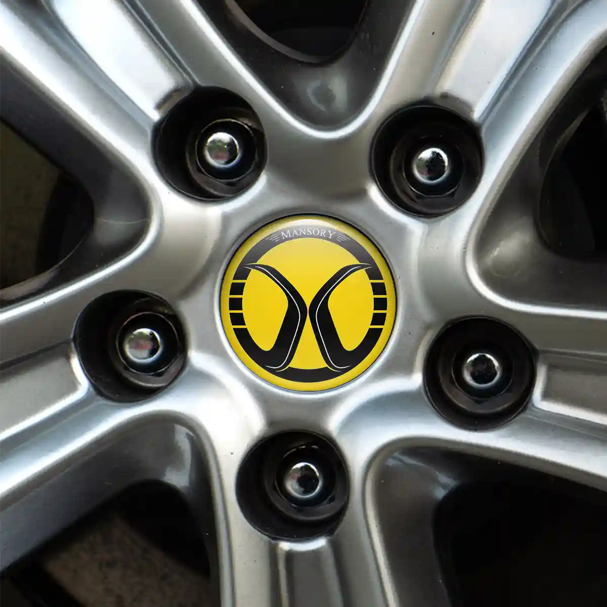 Mansory Wheel Emblem Self-Adhesive Sleek Style