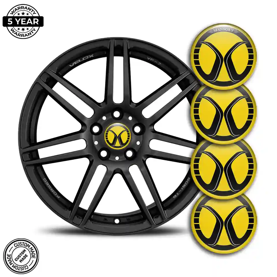 Mansory Wheel Emblem Self-Adhesive Sleek Style