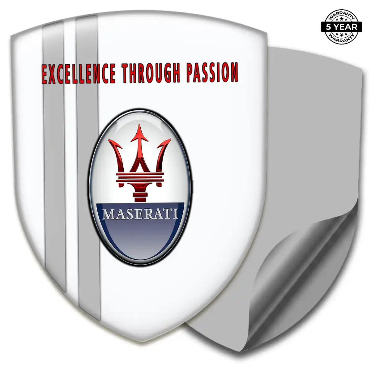 Maserati 3D Badge Sticker Elite Finish