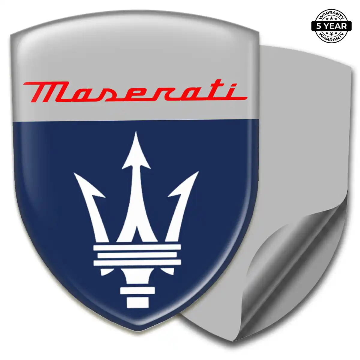 Maserati 3D Badge Sticker Superior Craft