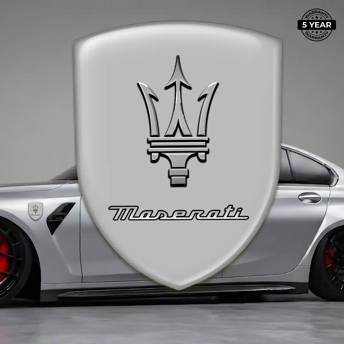 Maserati 3D Gel Sticker Elite Finish